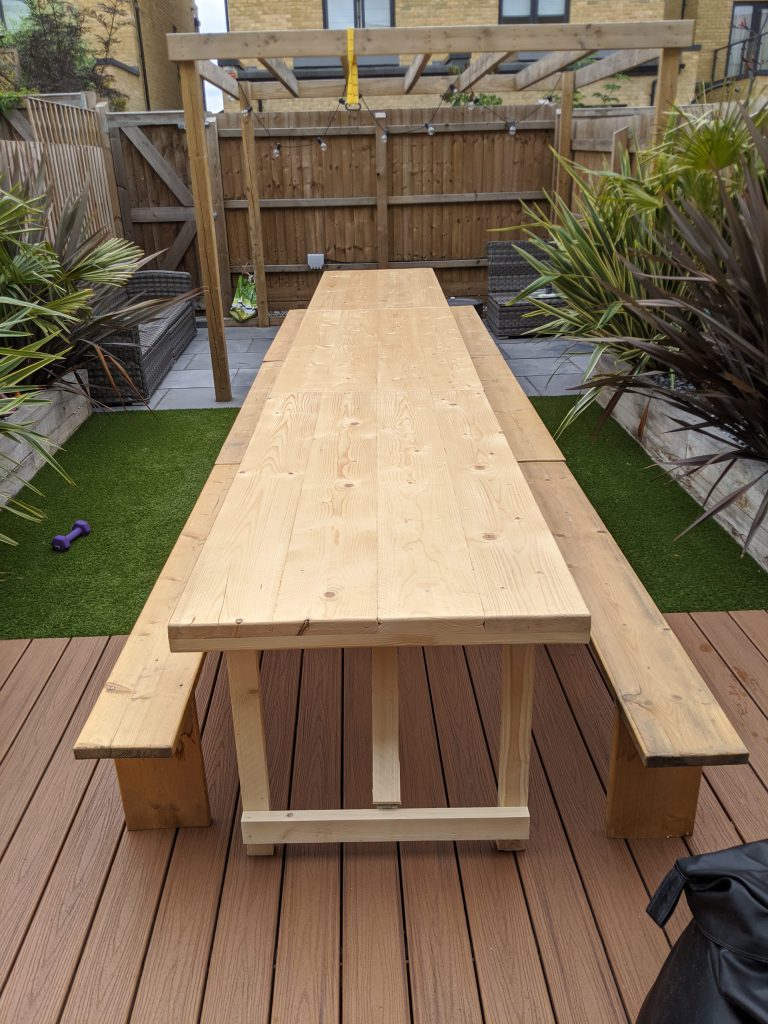 Rustic Table and Benches SLP Event Hire Ltd